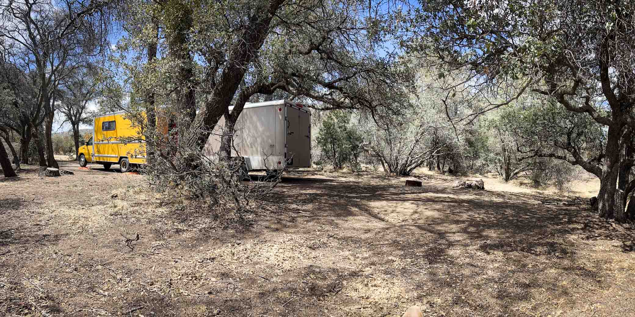 Camped at Chisom Trail Trailhead, White Signal NM, March 31, 2022