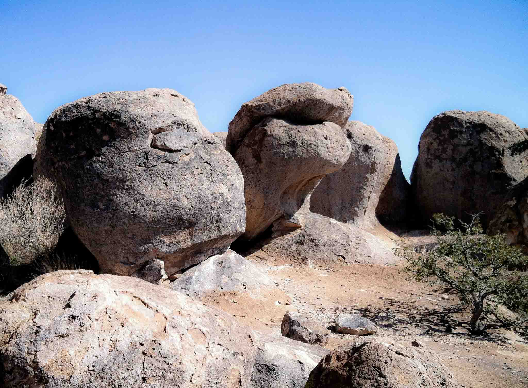 Rock formation showing pareidolia, City of Rocks State Park, Faywood NM, March 2, 2012