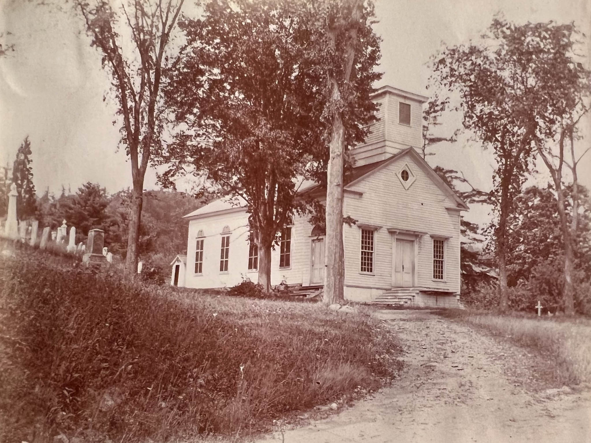 Eberle photo of Red Rock Cemetery and Christian Church
