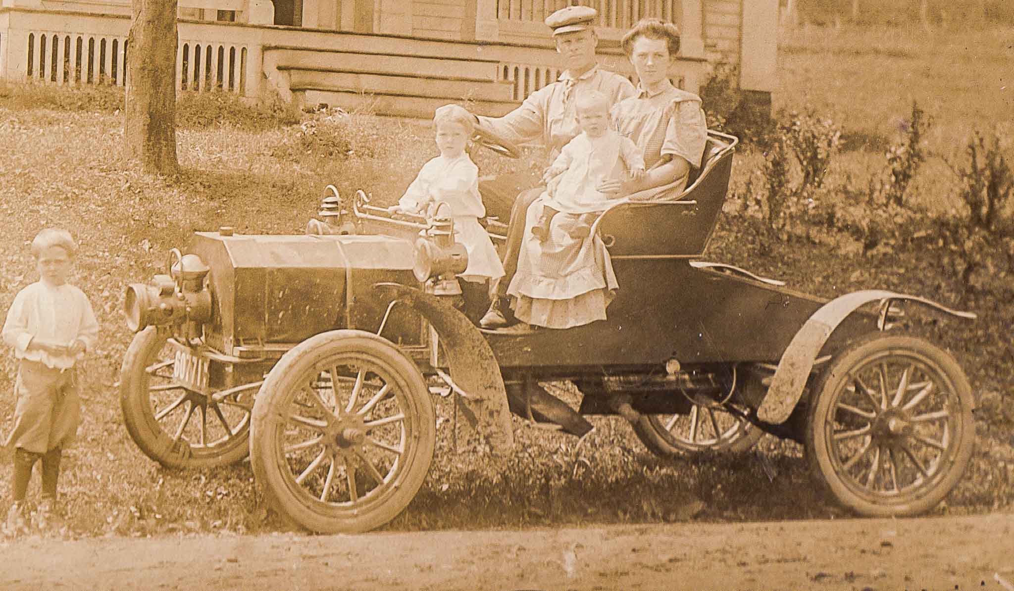 Grampa's Car at the Upper Place 1912