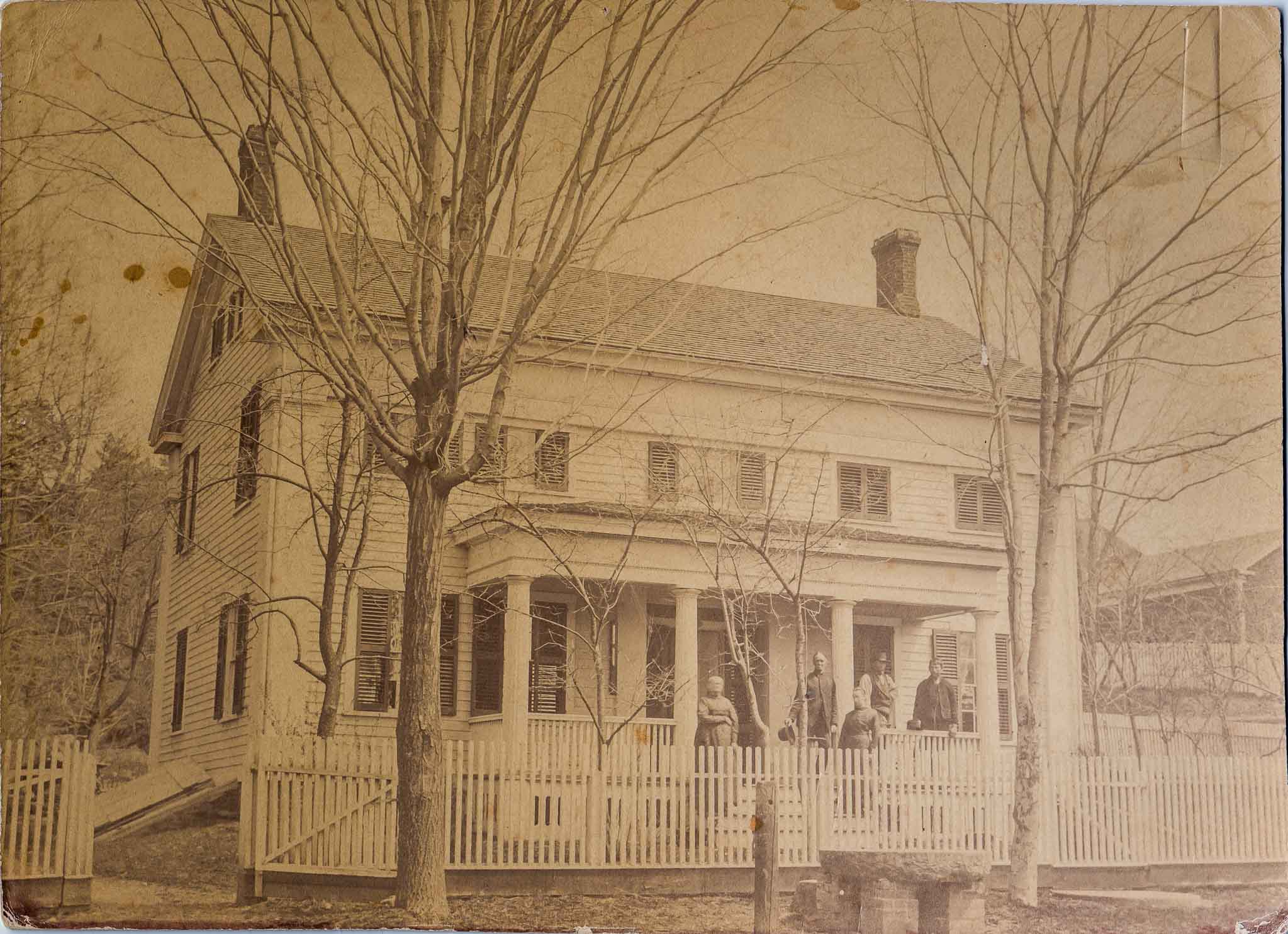 The Stewart Farm house and family