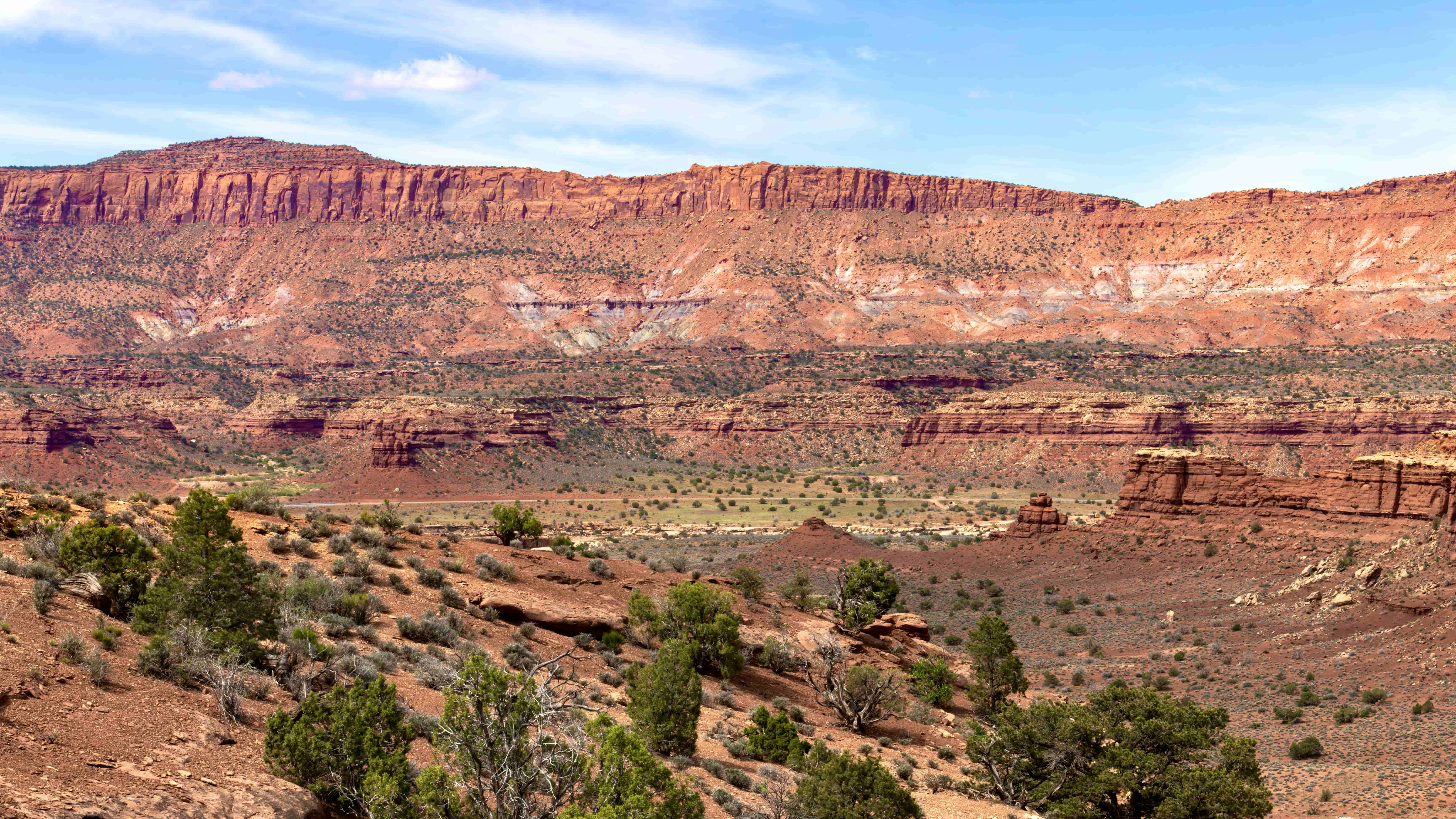 View toward Paiute Pass from across White Canyon, Fry Canyon UT